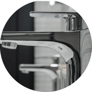 close up of taps